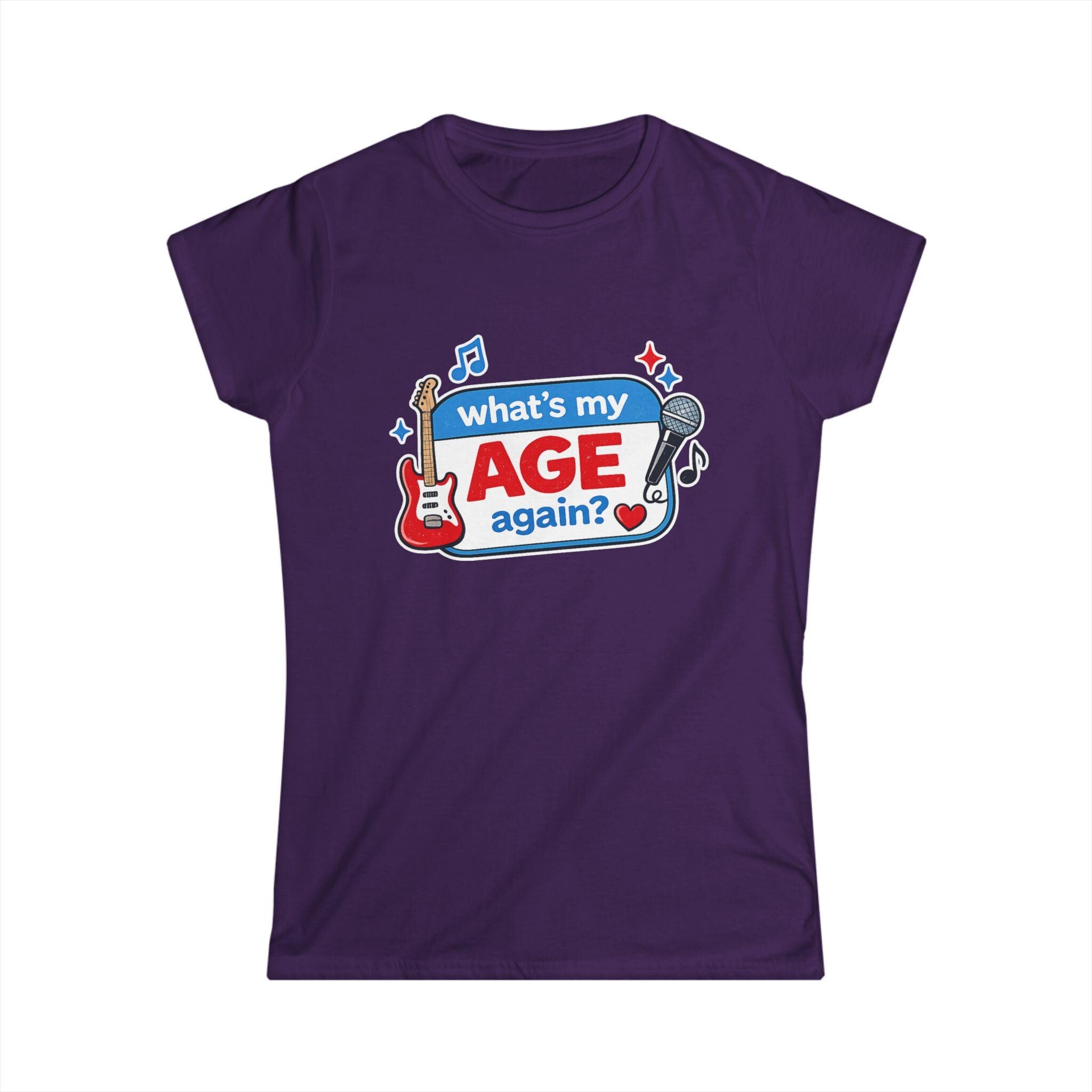 What's My Age Again? Tee | Guitar Microphone Music Lyrics Shirt