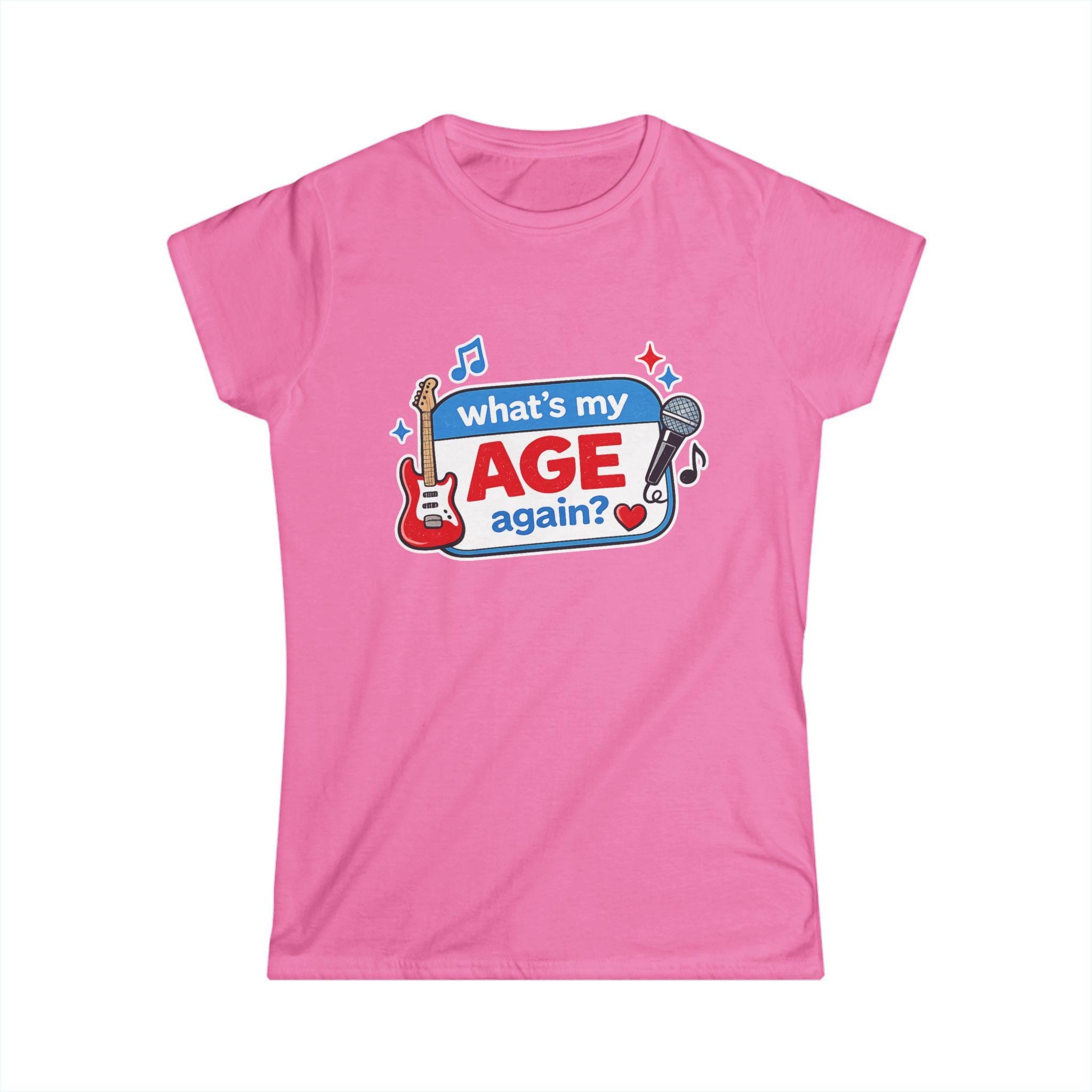 What's My Age Again? Tee | Guitar Microphone Music Lyrics Shirt