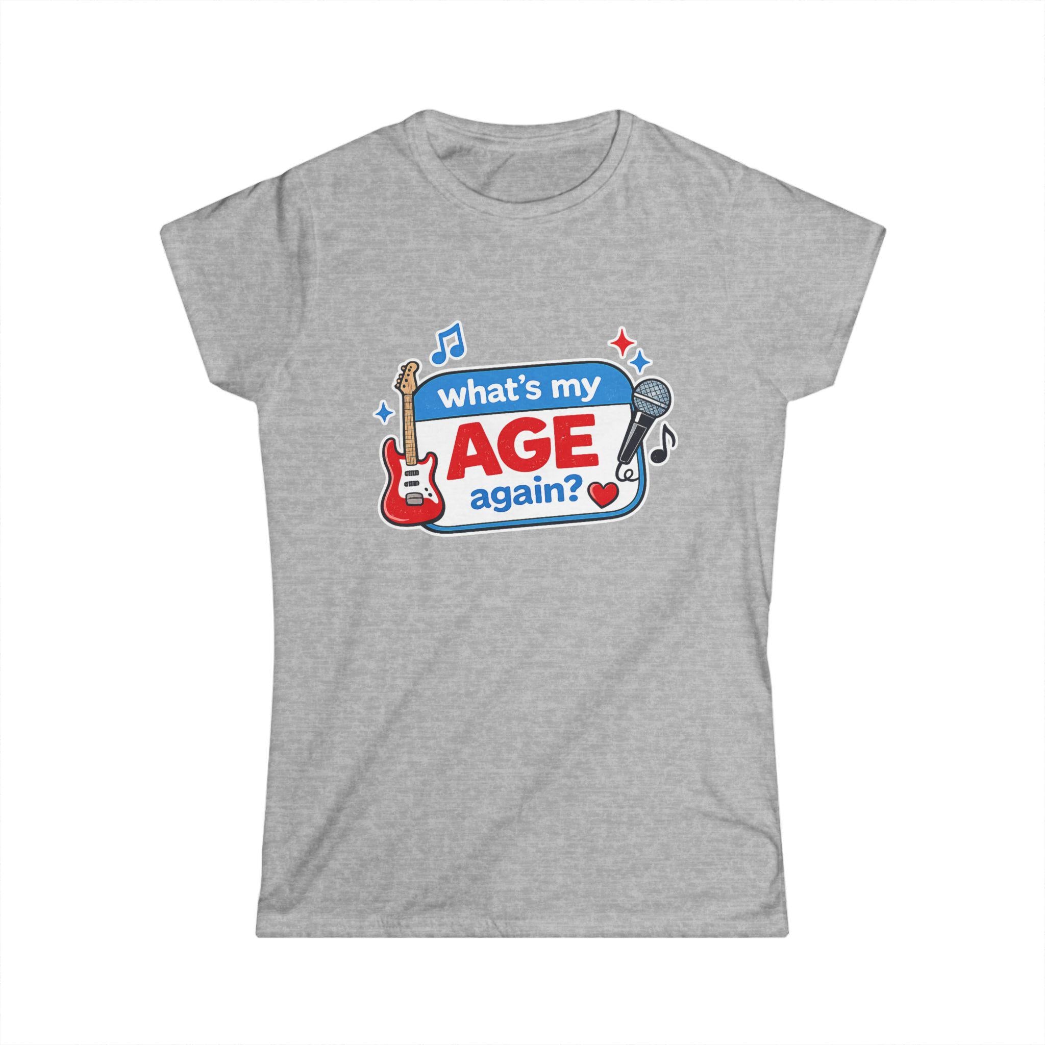 What's My Age Again? Tee | Guitar Microphone Music Lyrics Shirt
