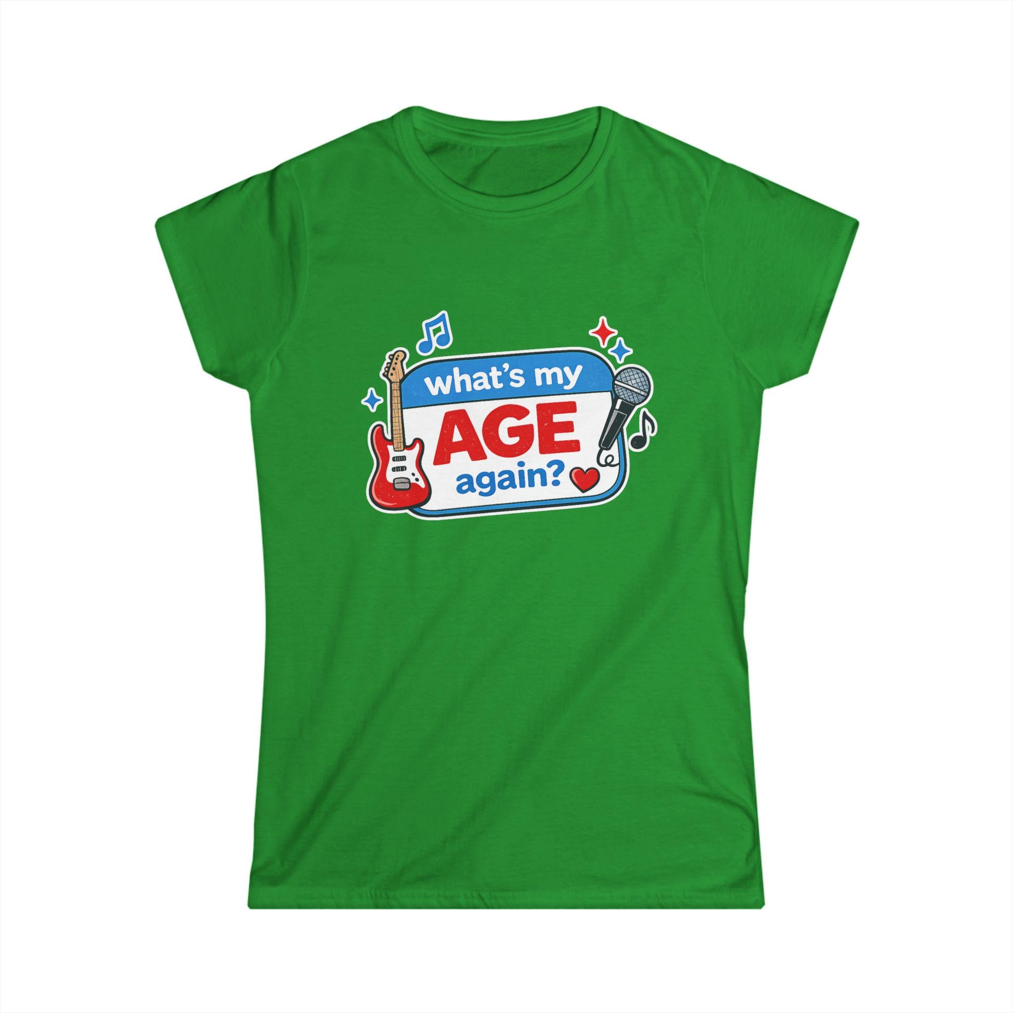 What's My Age Again? Tee | Guitar Microphone Music Lyrics Shirt