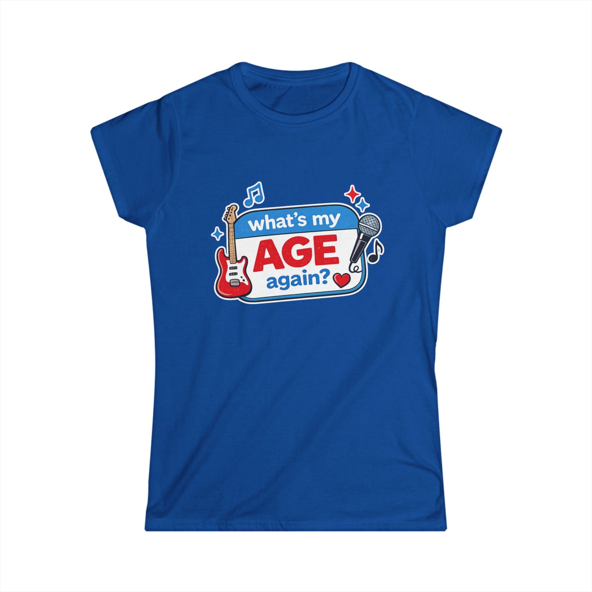 What's My Age Again? Tee | Guitar Microphone Music Lyrics Shirt