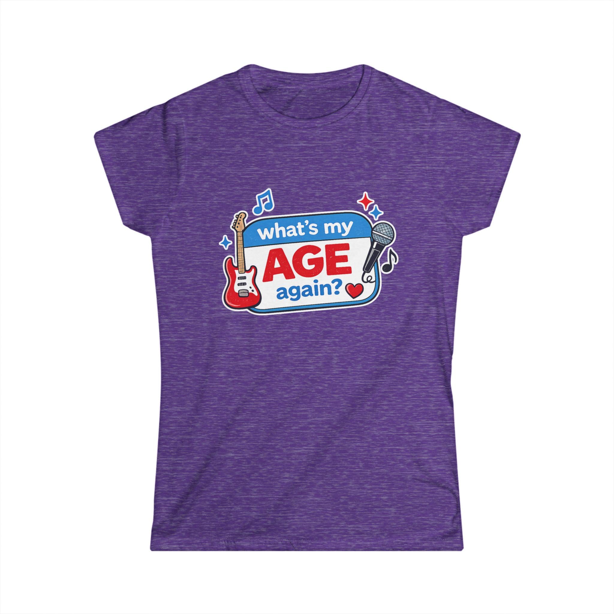 What's My Age Again? Tee | Guitar Microphone Music Lyrics Shirt