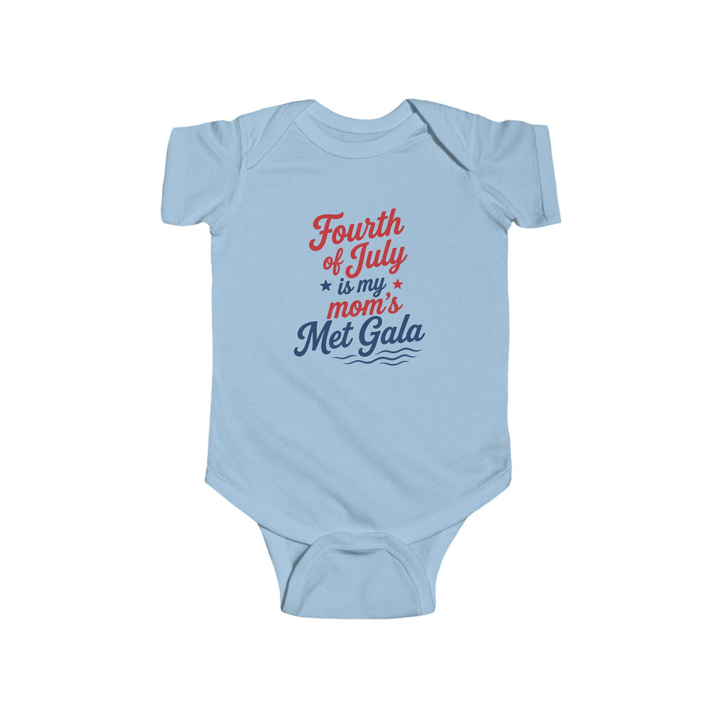Fourth of July Mom's Met Gala Baby Bodysuit | Patriotic Outfit