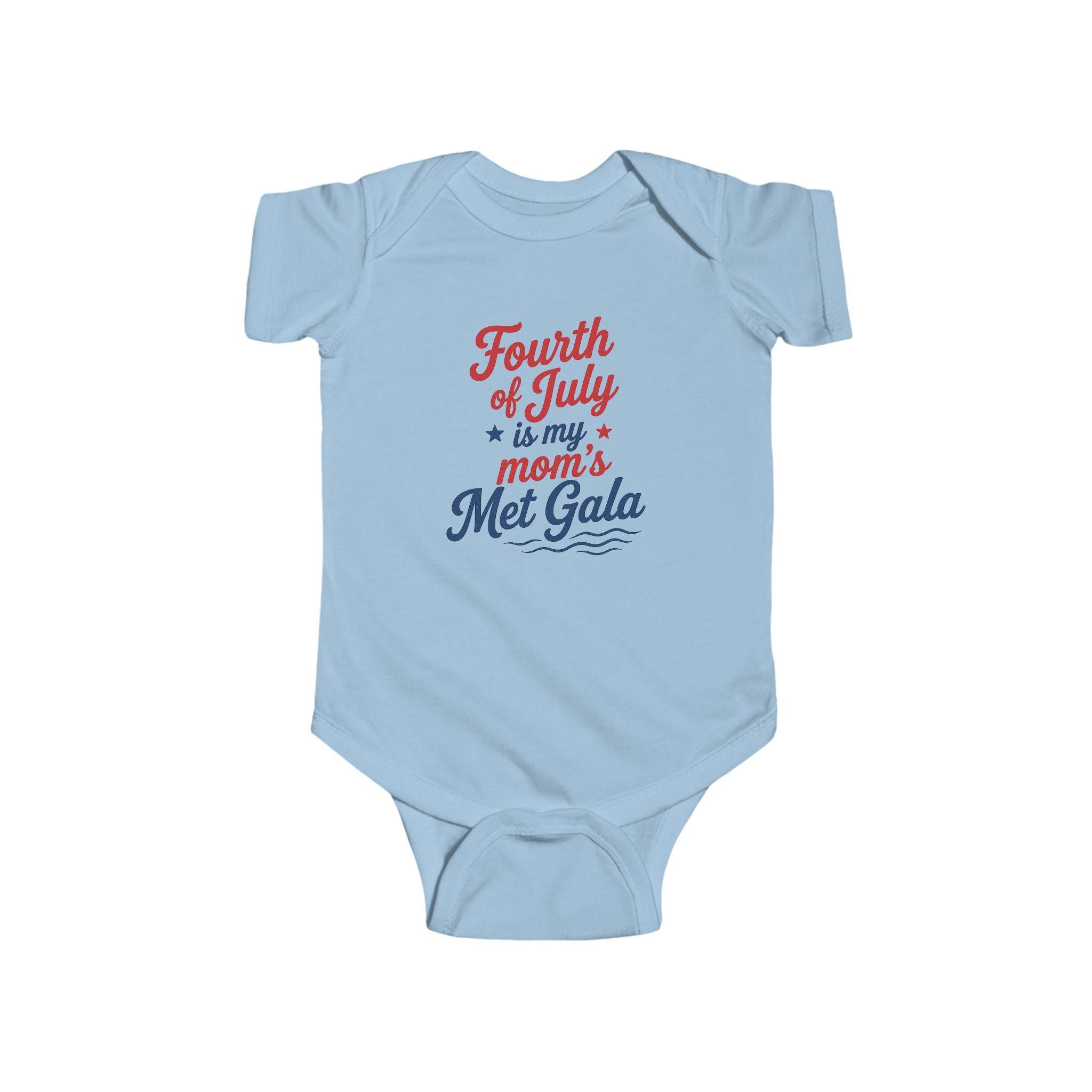 Fourth of July Mom's Met Gala Baby Bodysuit | Patriotic Outfit