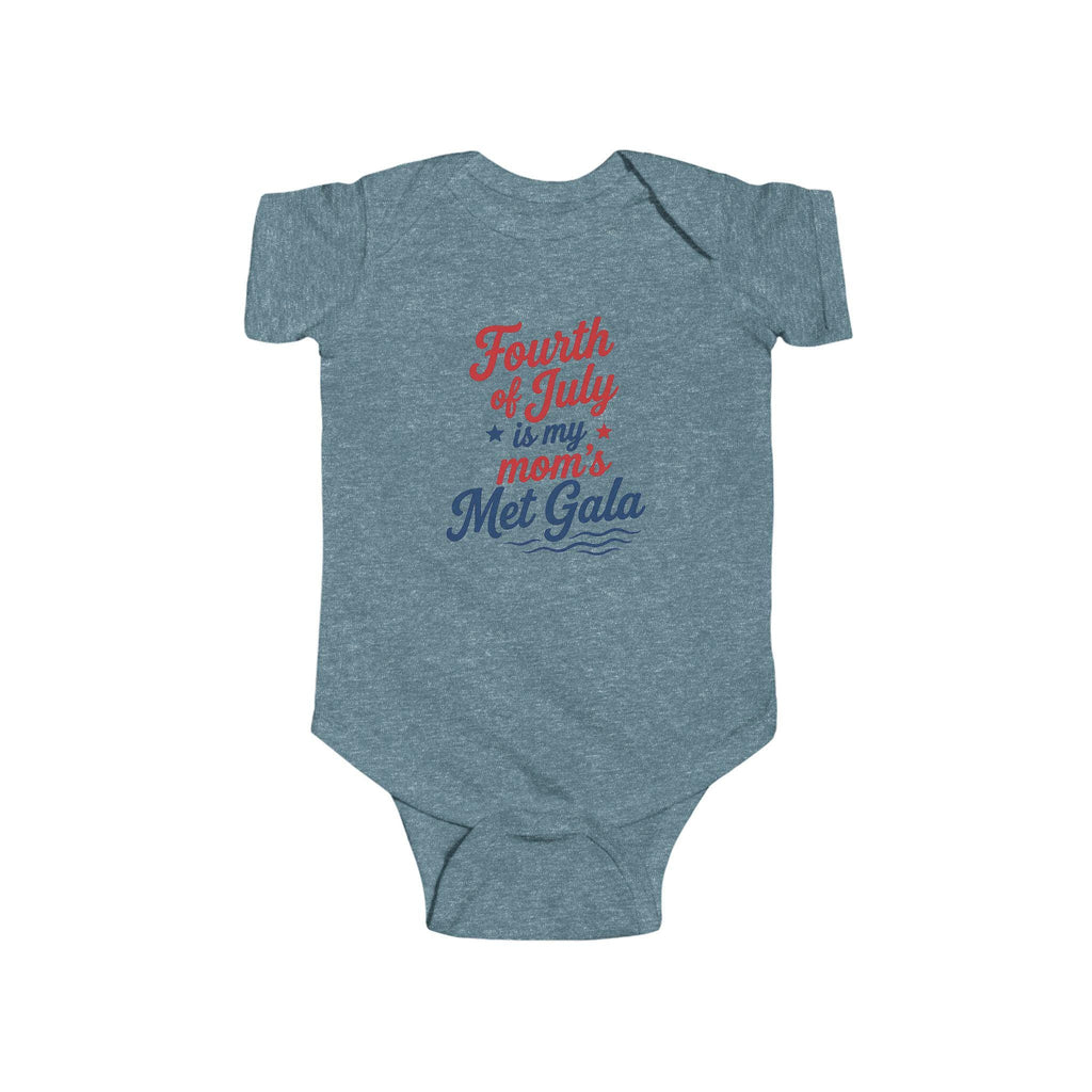 Fourth of July Mom's Met Gala Baby Bodysuit | Patriotic Outfit