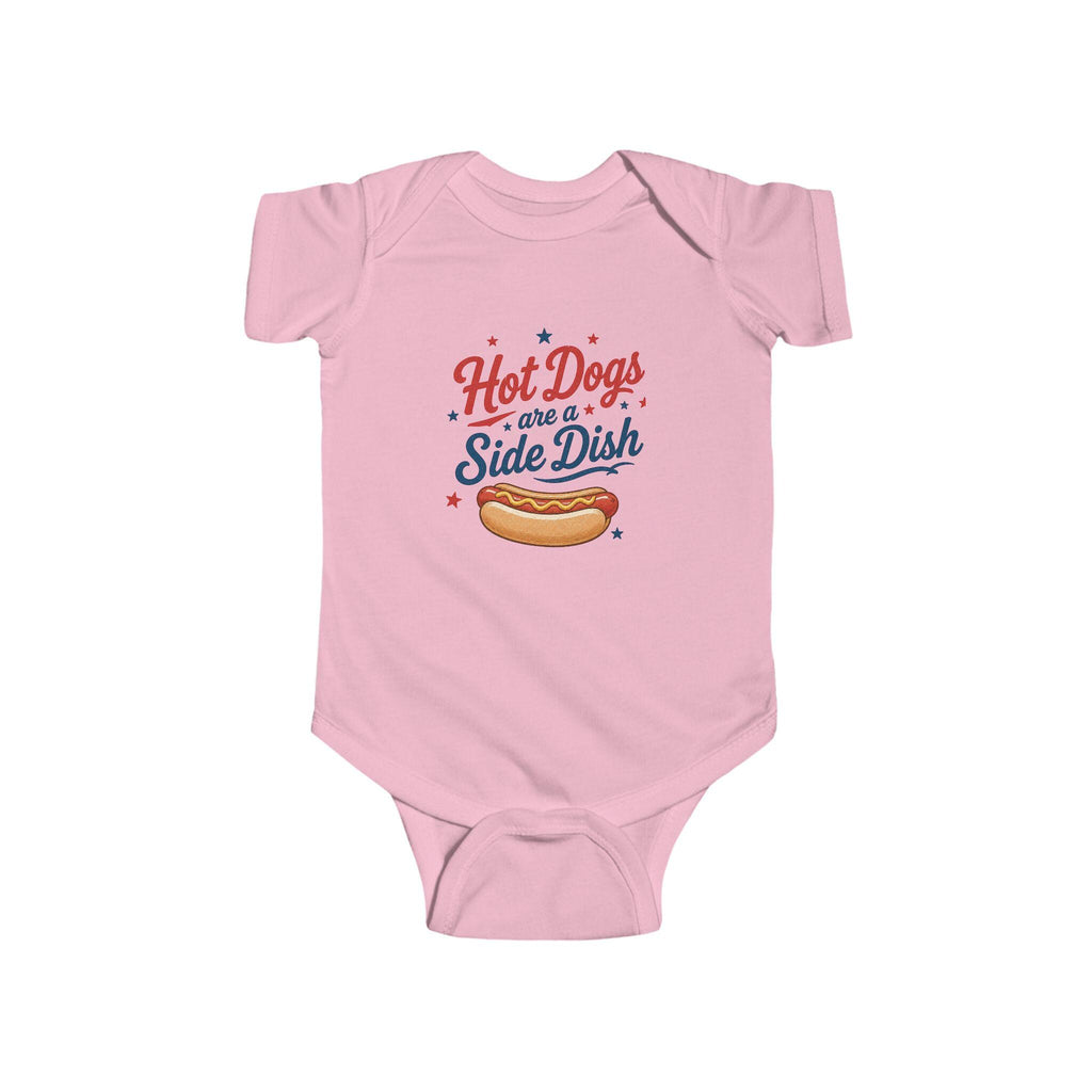 Hot Dogs are a Side Dish Bodysuit | 4th of July Patriotic Baby
