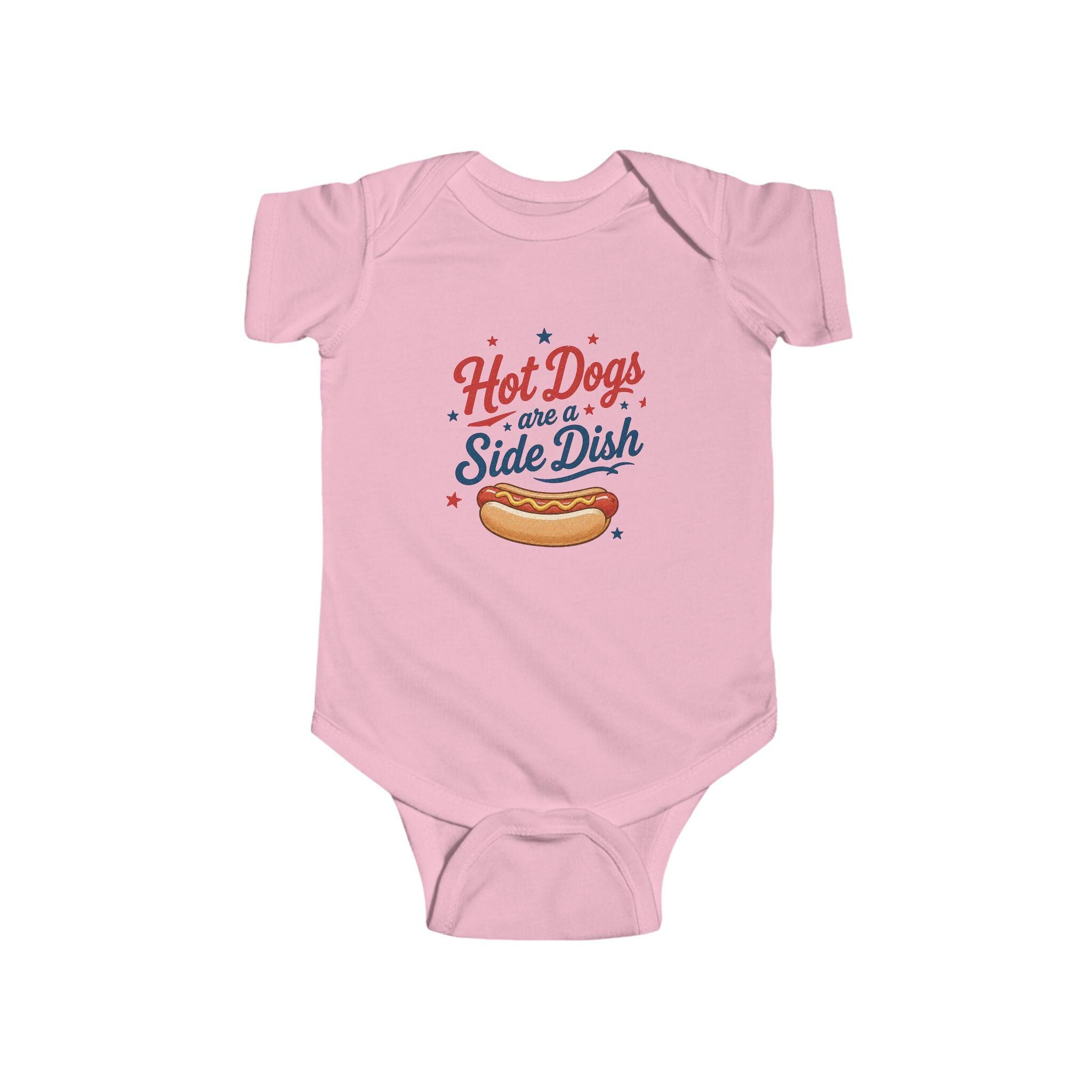 Hot Dogs are a Side Dish Bodysuit | 4th of July Patriotic Baby