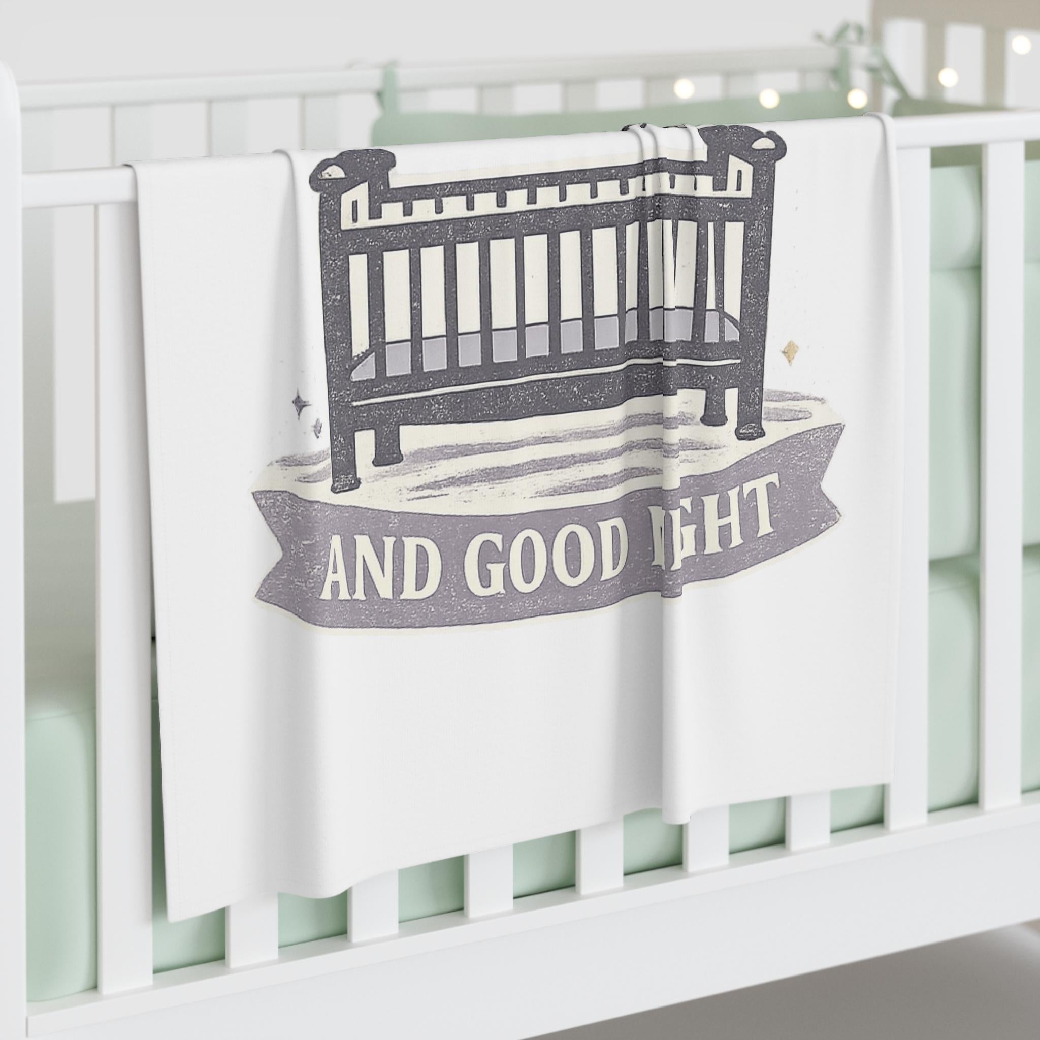 So Long and Good Night Baby Swaddle Blanket | Crib Mobile Moon Stars