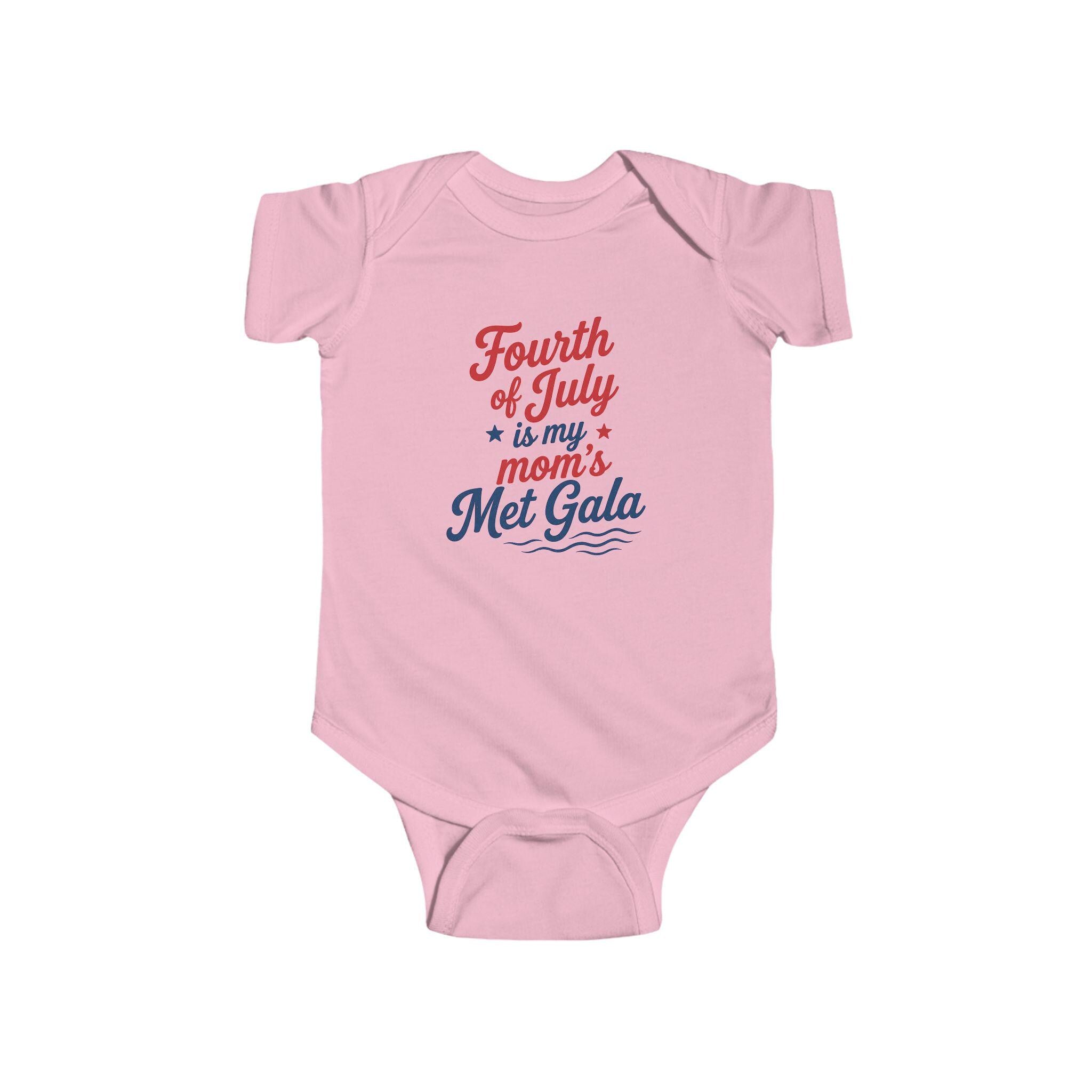 Fourth of July Mom's Met Gala Baby Bodysuit | Patriotic Outfit