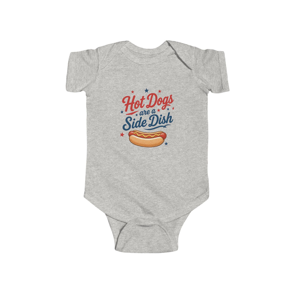 Hot Dogs are a Side Dish Bodysuit | 4th of July Patriotic Baby