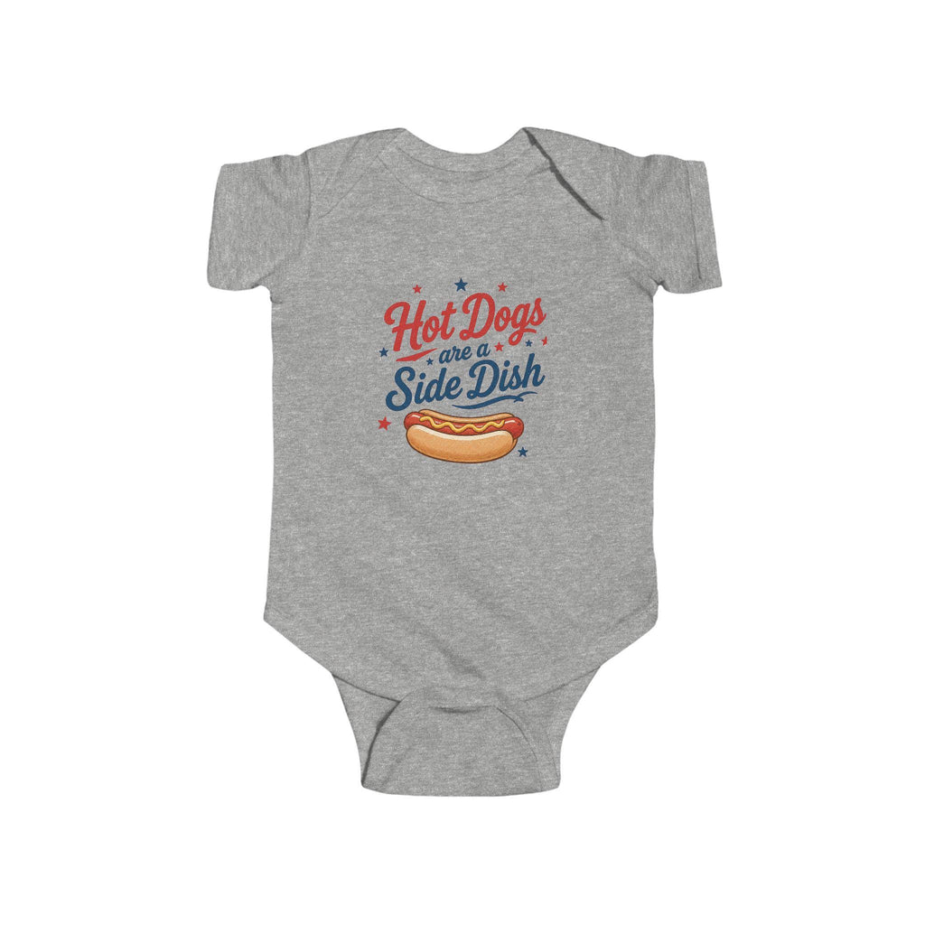 Hot Dogs are a Side Dish Bodysuit | 4th of July Patriotic Baby