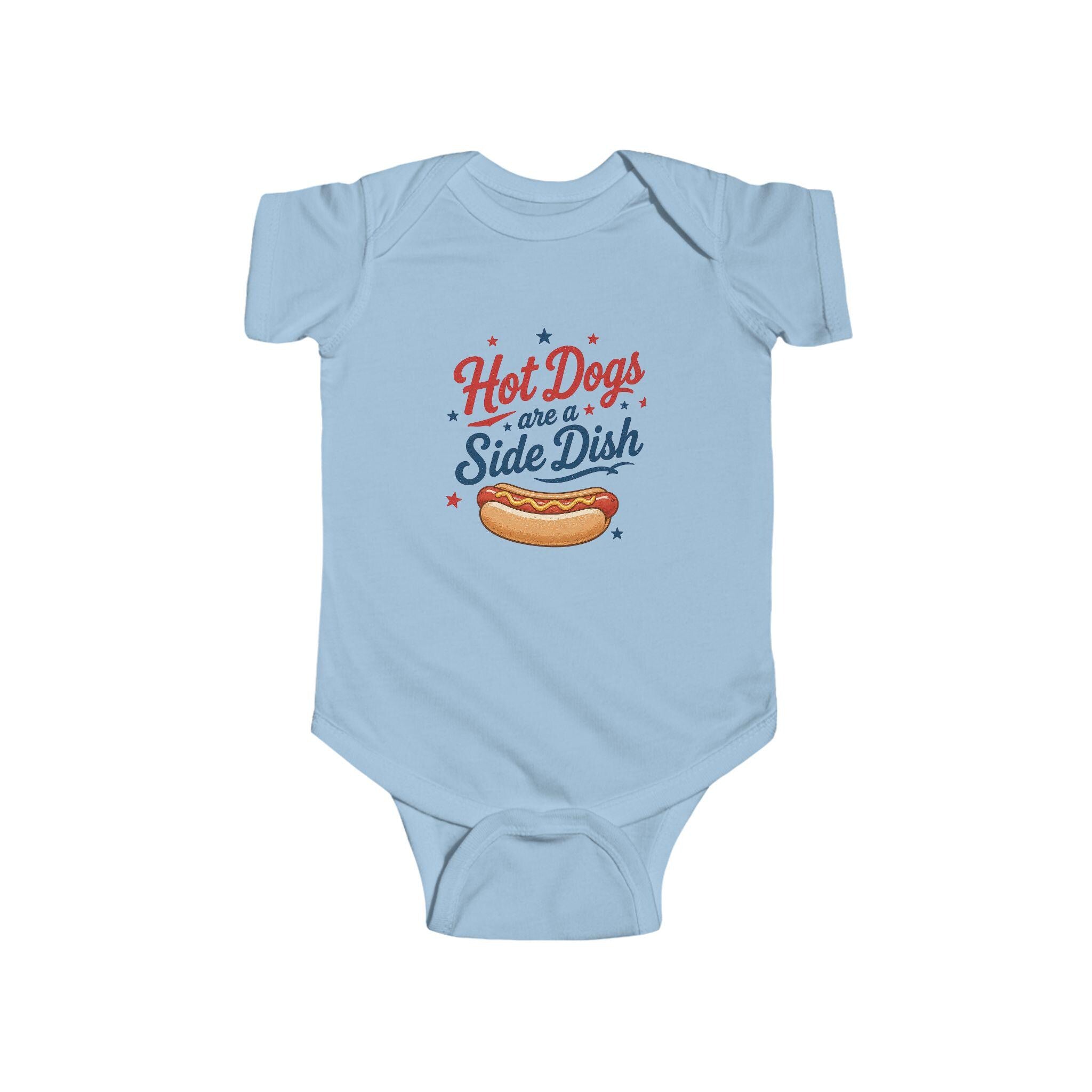 Hot Dogs are a Side Dish Bodysuit | 4th of July Patriotic Baby