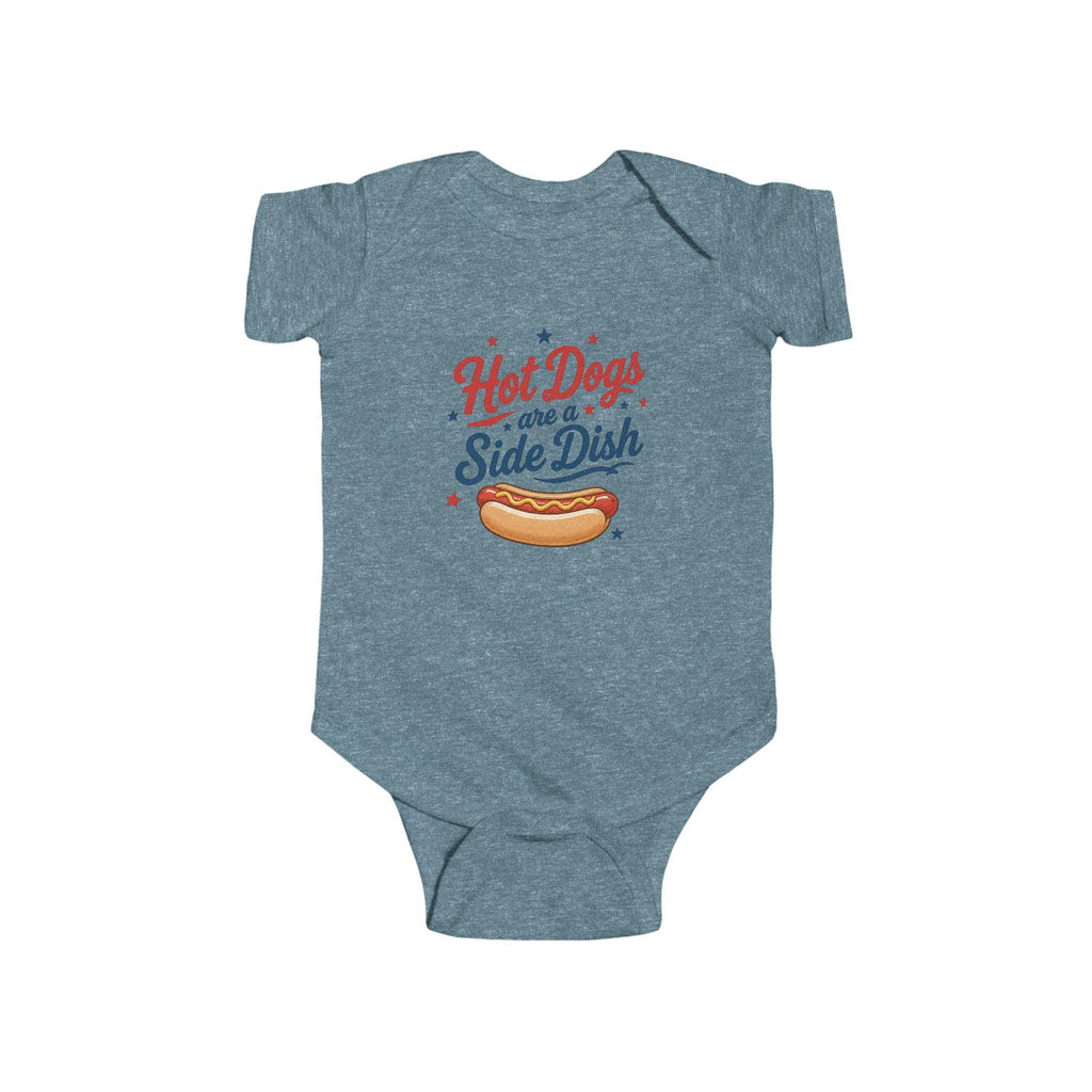 Hot Dogs are a Side Dish Bodysuit | 4th of July Patriotic Baby
